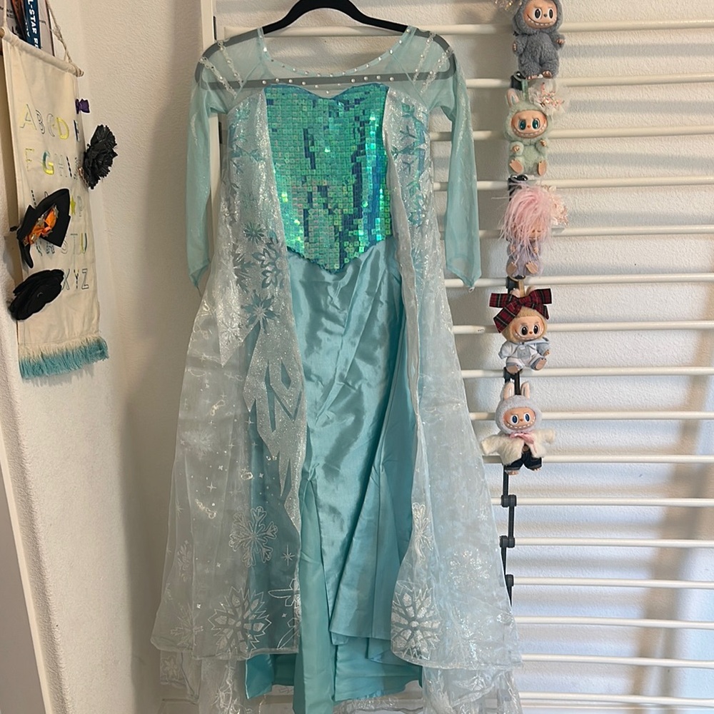 Kids Frozen Princess Costume - Blue